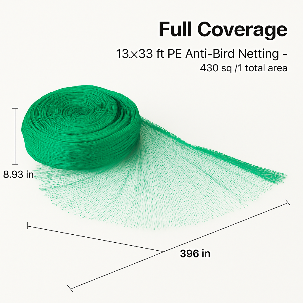 Garden Netting for Plants and Crops to Protect from Birds