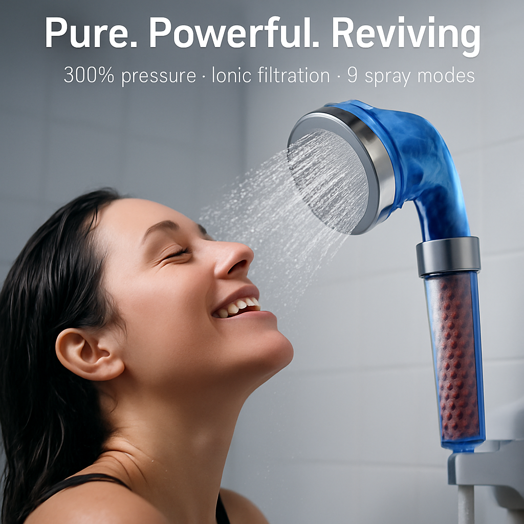 Ionic Filtration Shower Head for Spa-Quality Purification