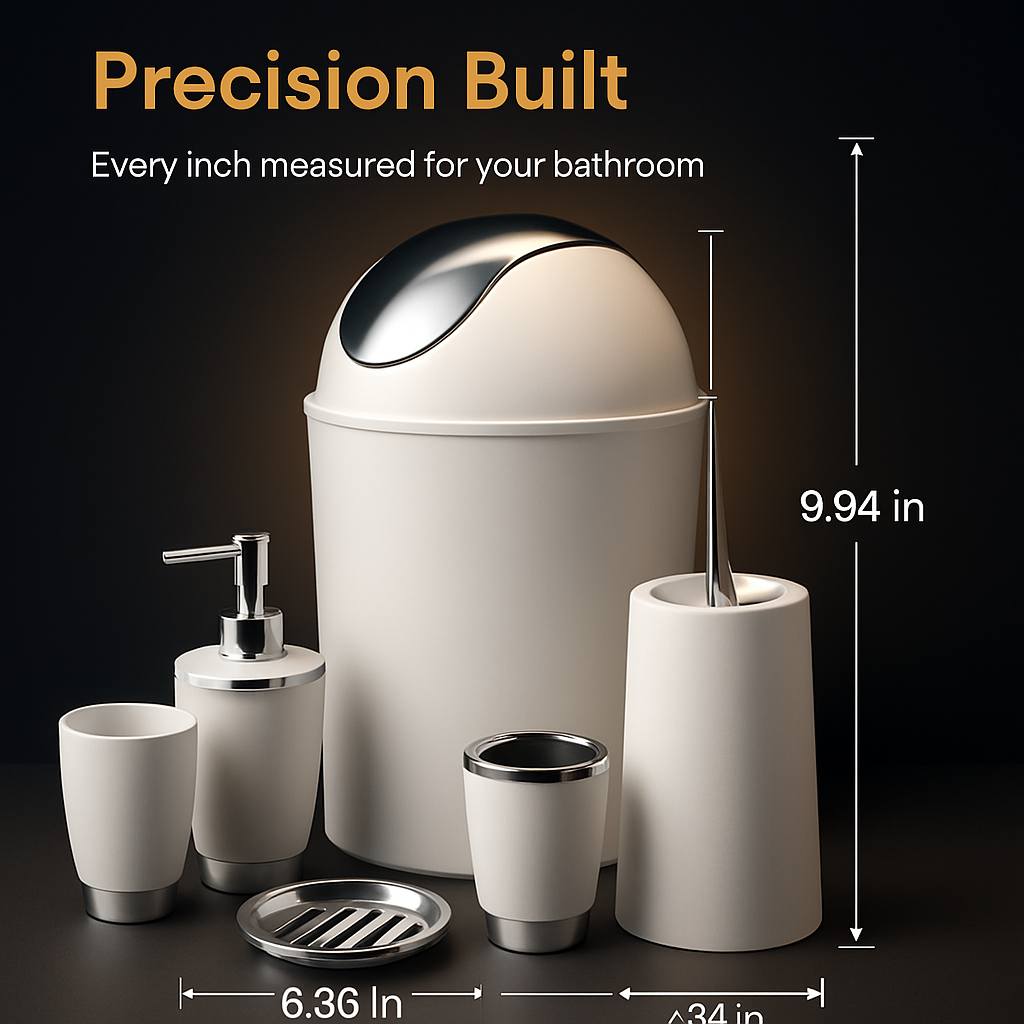 Bathroom Accessories Set for Modern Home Organization
