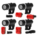 Bike Front and Rear Light Set for Secure Handlebar Mounting