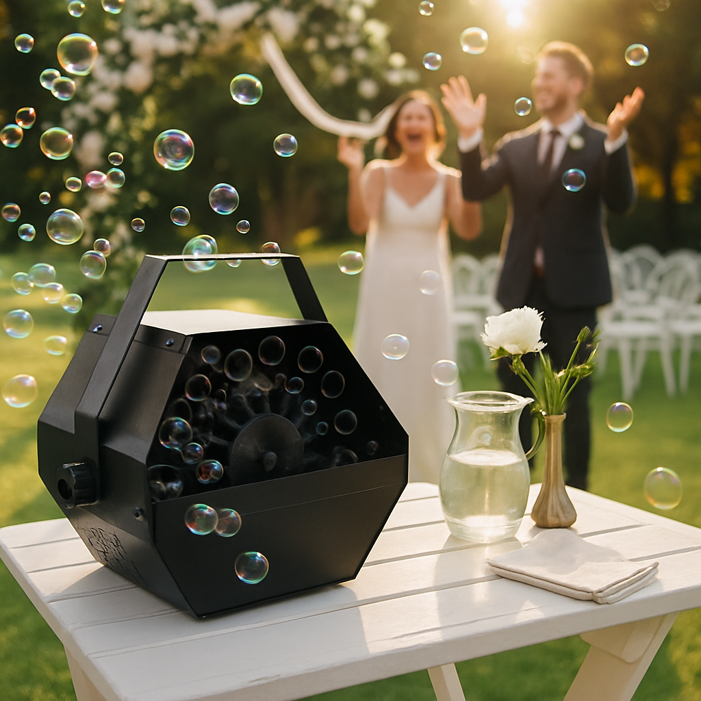 Bubble Machine Pro with Detachable Handle for Parties