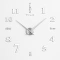 Wall Clock with 3D Mirror Surface for Modern Living Rooms