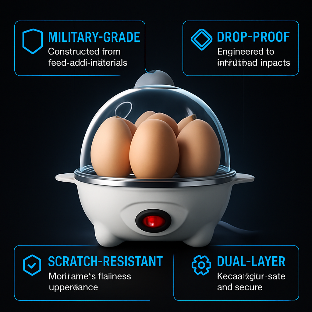 Electric Egg Cooker for Quick Boiling & Steaming