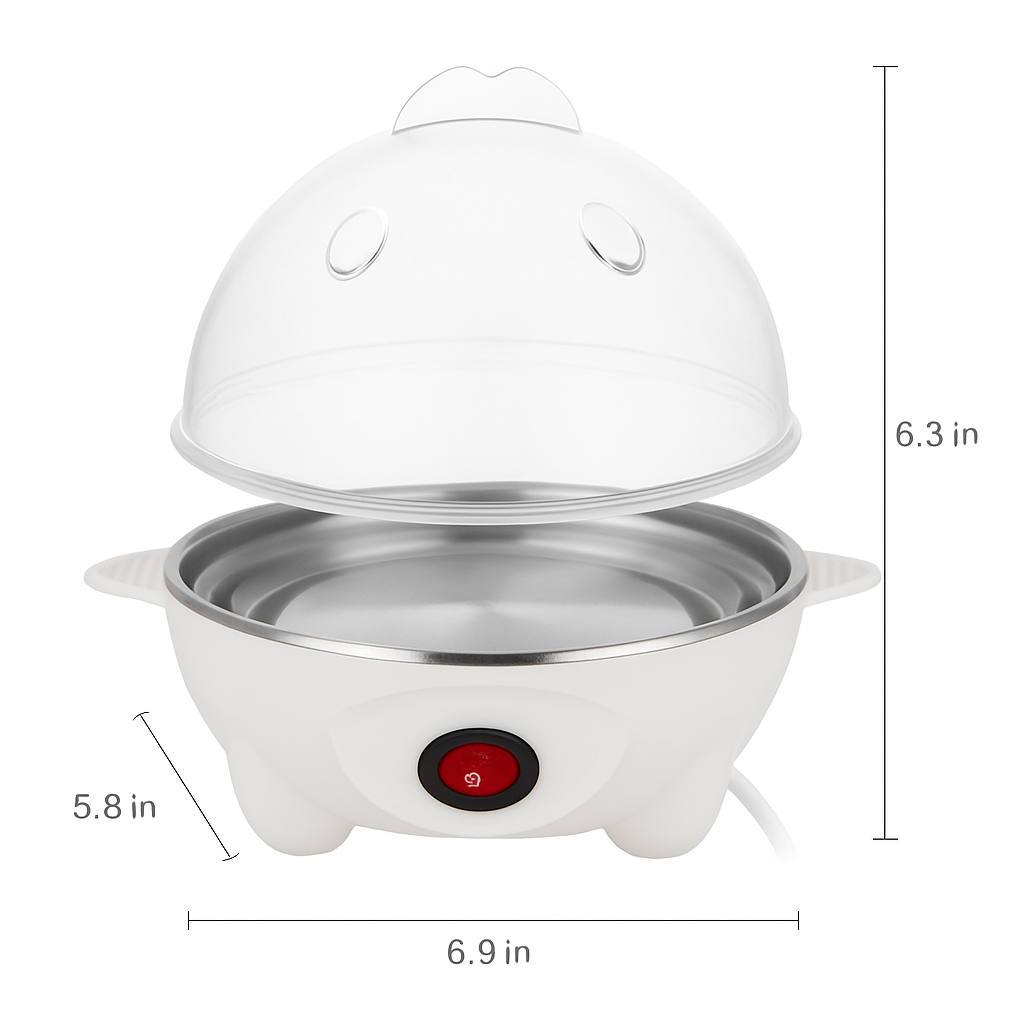 Electric Egg Cooker for Quick Boiling & Steaming