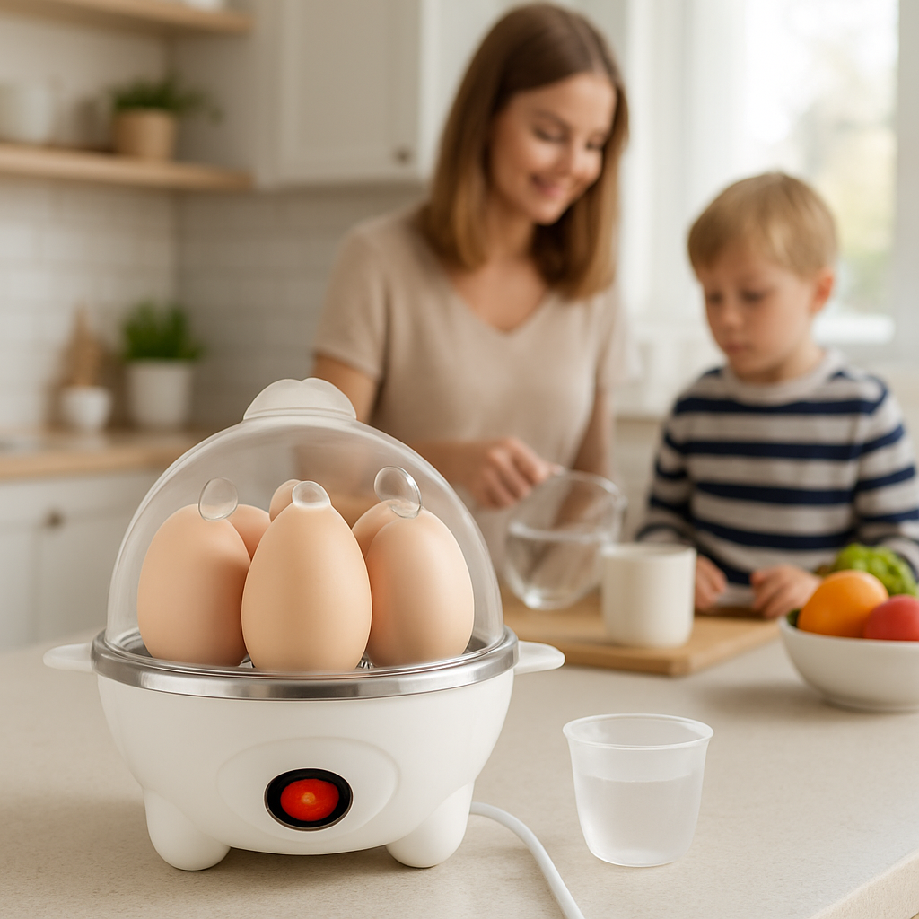 Electric Egg Cooker for Quick Boiling & Steaming