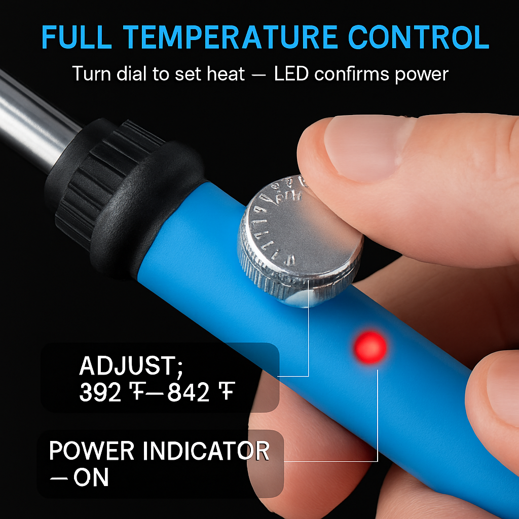 Soldering Iron with Adjustable Temperature