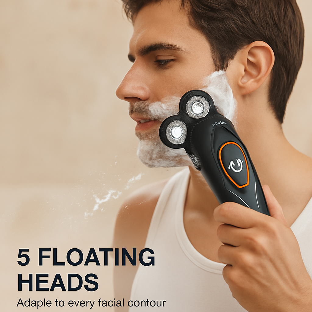 4D Electric Shaver: Contouring for Wet/Dry Shave