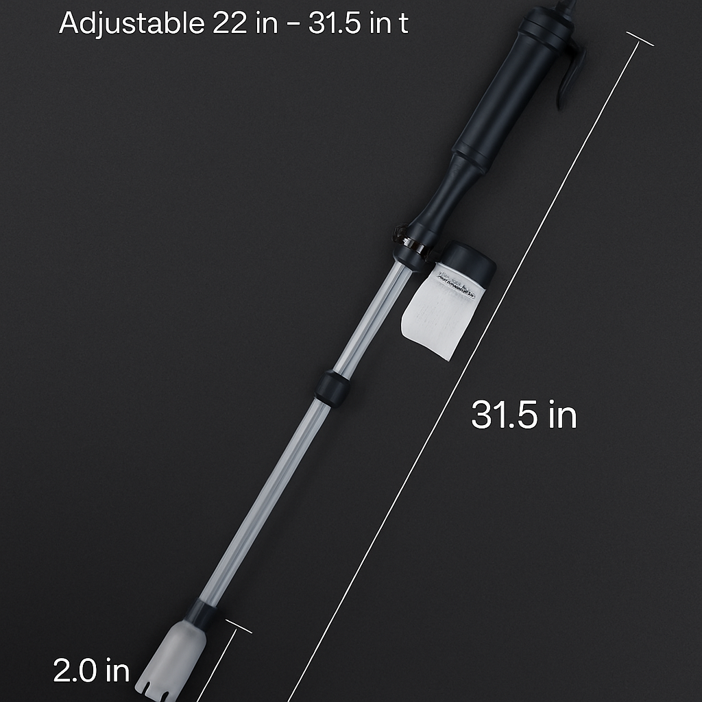 Battery-Operated Aquarium Vacuum Gravel Cleaner