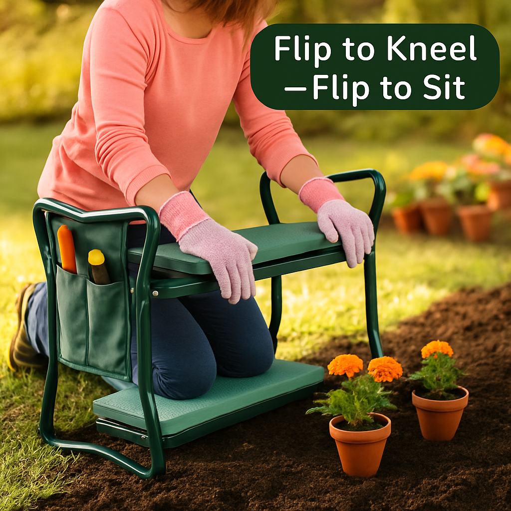Foldable Garden Kneeler Seat – Comfortable Work Stand