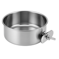 Dog Bowl with Clamp Holder for Cages and Enclosures
