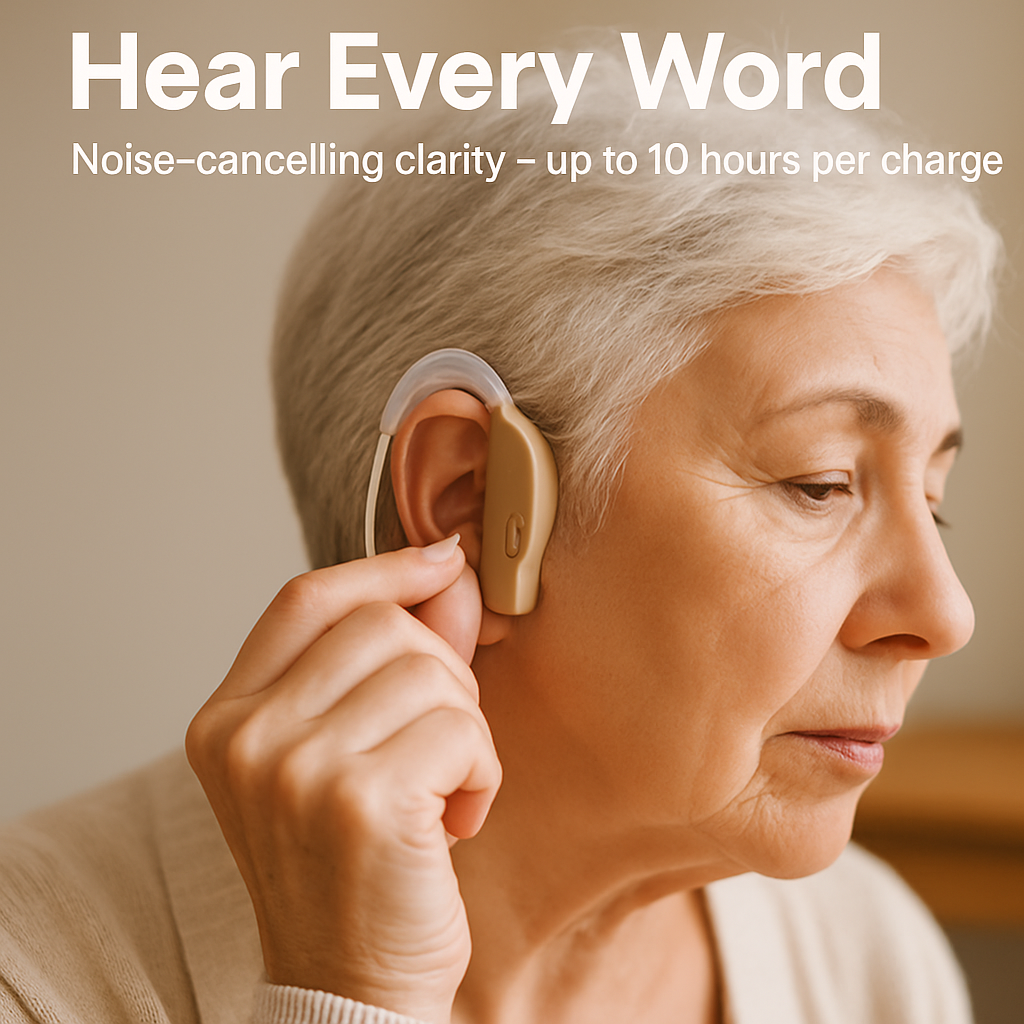 Digital Ear Hearing Aid Kit - Clear, Everyday Use