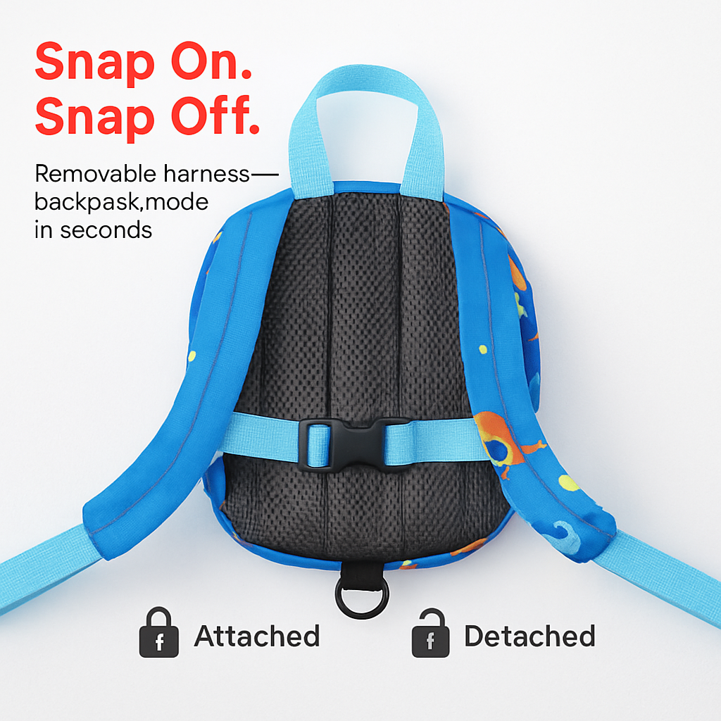 Safety Harness Backpack - Hands-Free Walking Aid