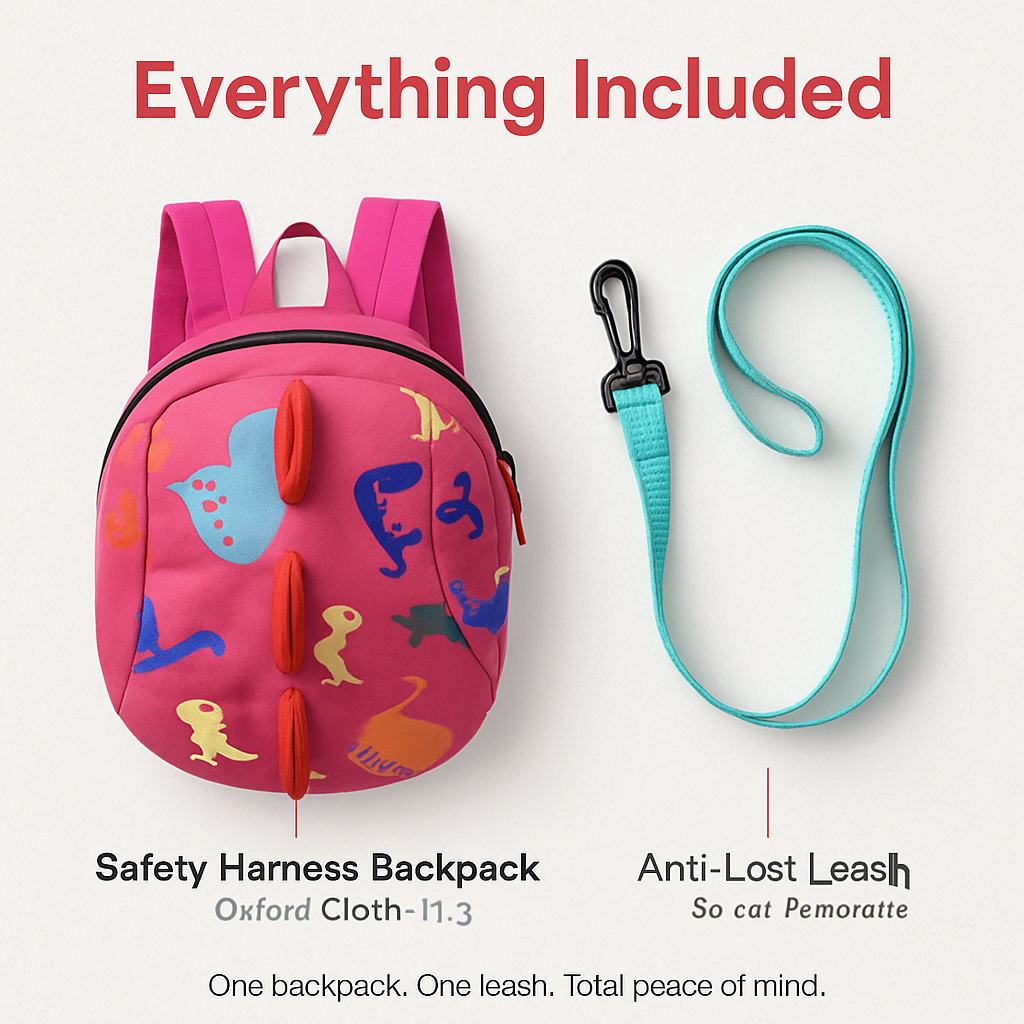 Safety Harness Backpack - Hands-Free Walking Aid