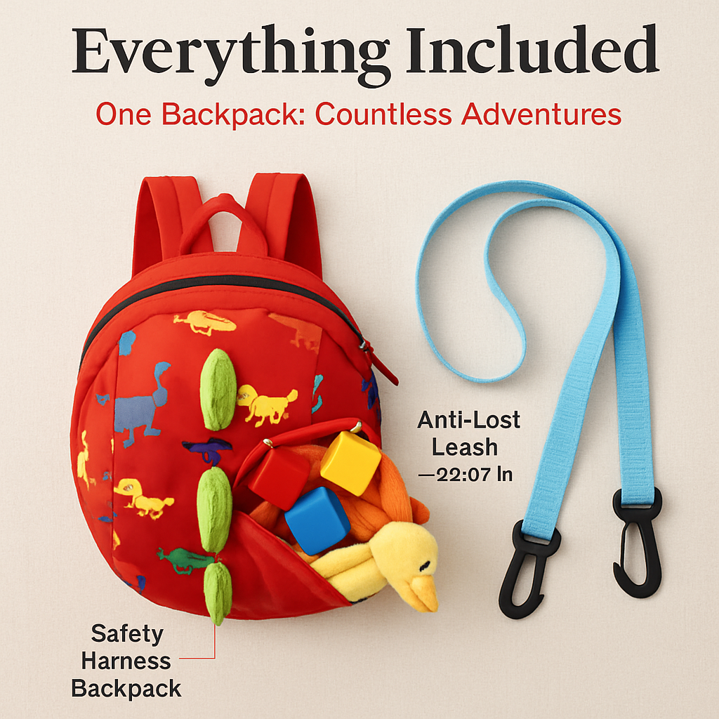 Safety Harness Backpack - Hands-Free Walking Aid