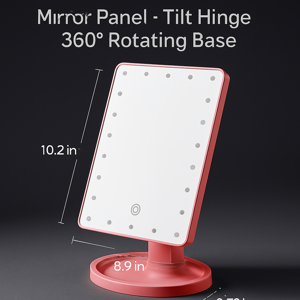 Cosmetic Mirror for Flawless Makeup in Any Lighting
