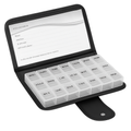 Weekly Pill Organizer in PU Leather Case - 7-Day