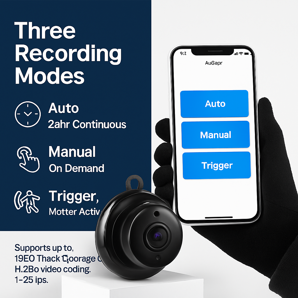 WiFi IP Camera with Motion Alerts and Night Vision
