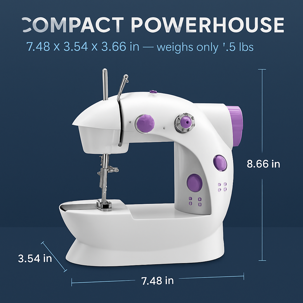 Electric Portable Sewing Machine for Home Projects