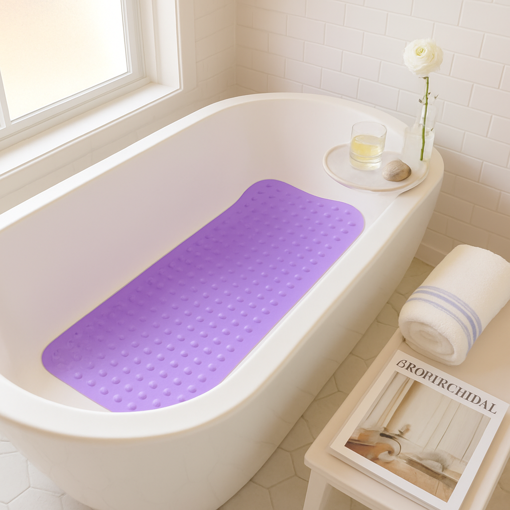 Bath Tub Mat for Safe, Non-Slip Bathroom Floors