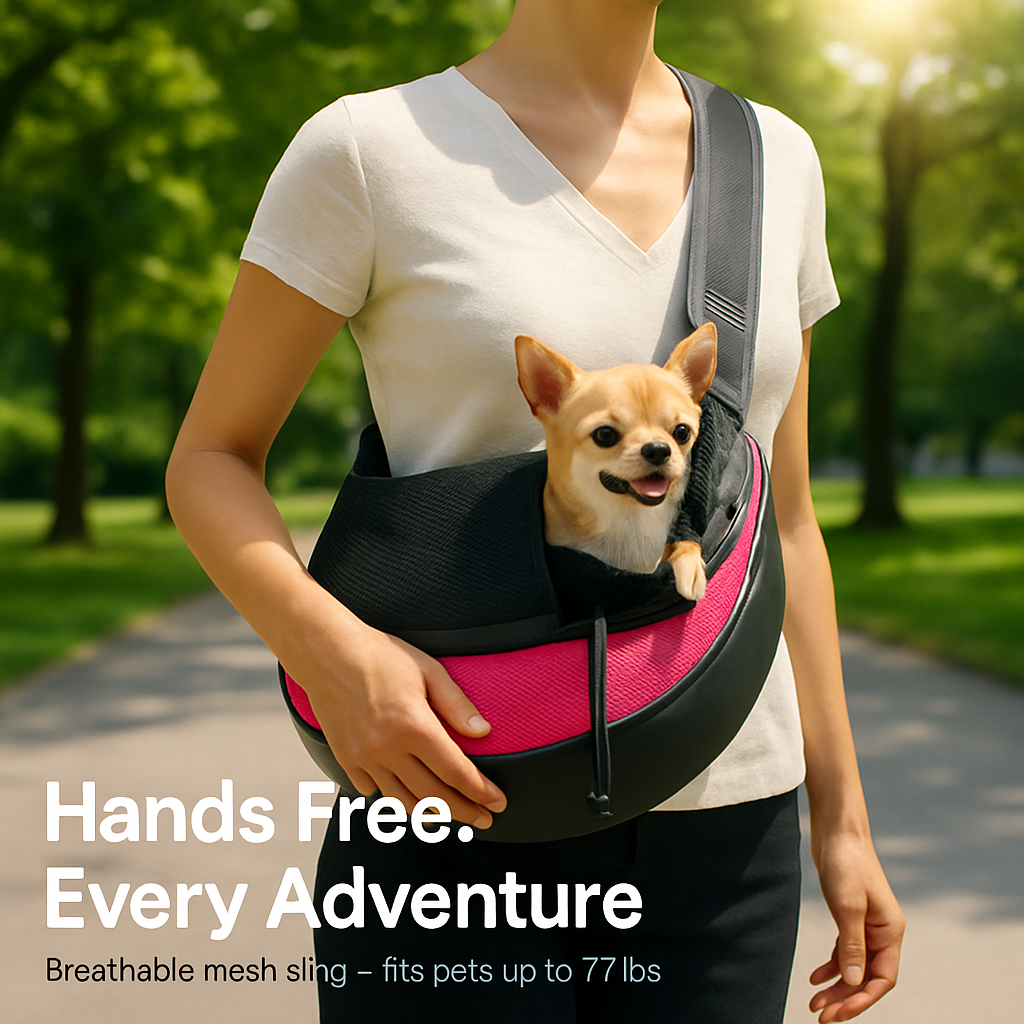 Pet Carrier Sling Bag: Hands-Free Comfort for Small Pets