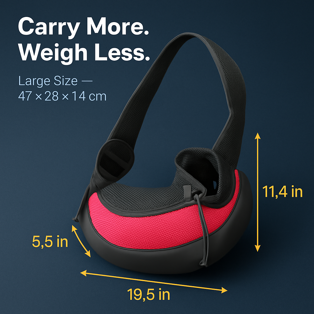 Pet Carrier Sling Bag: Hands-Free Comfort for Small Pets