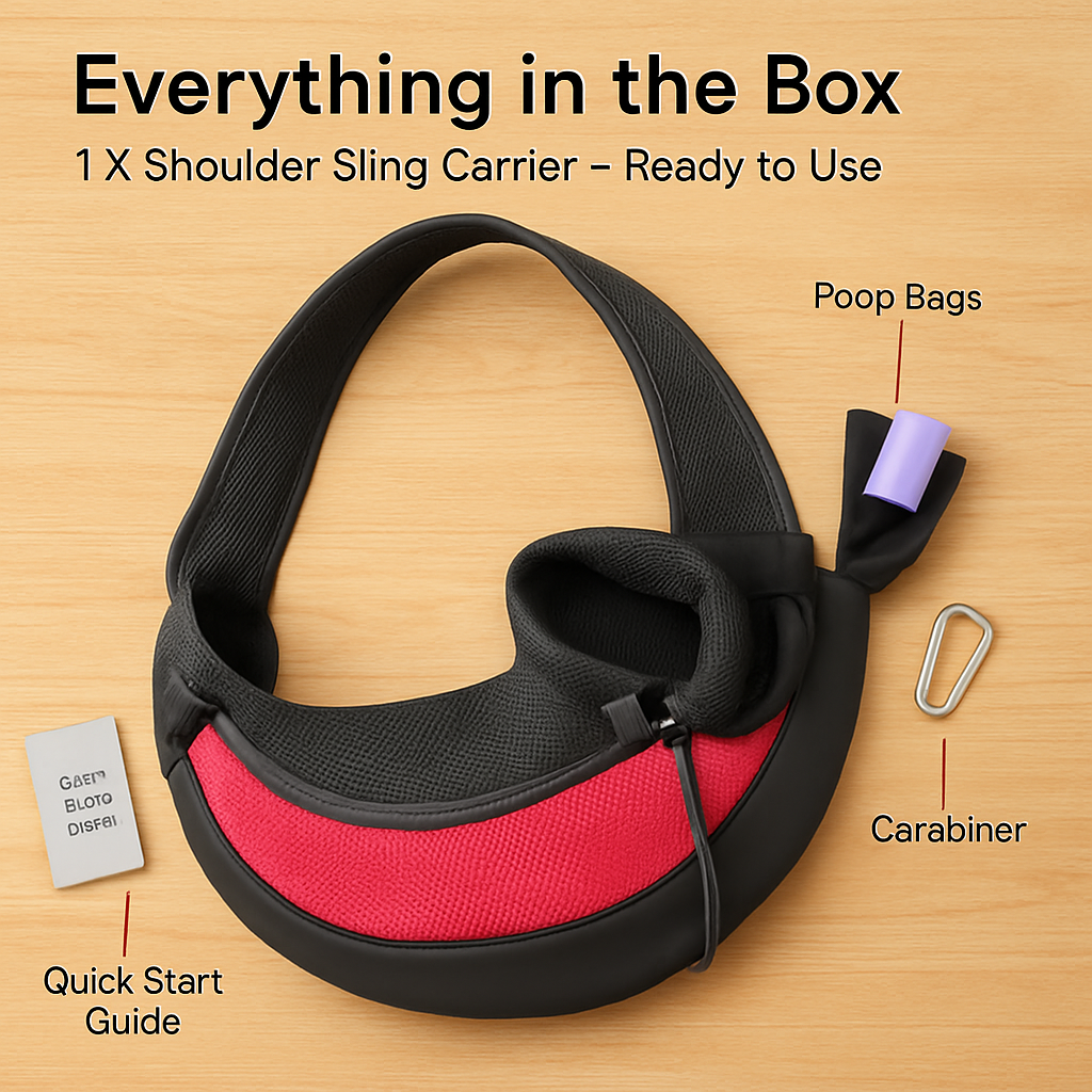 Pet Carrier Sling Bag: Hands-Free Comfort for Small Pets