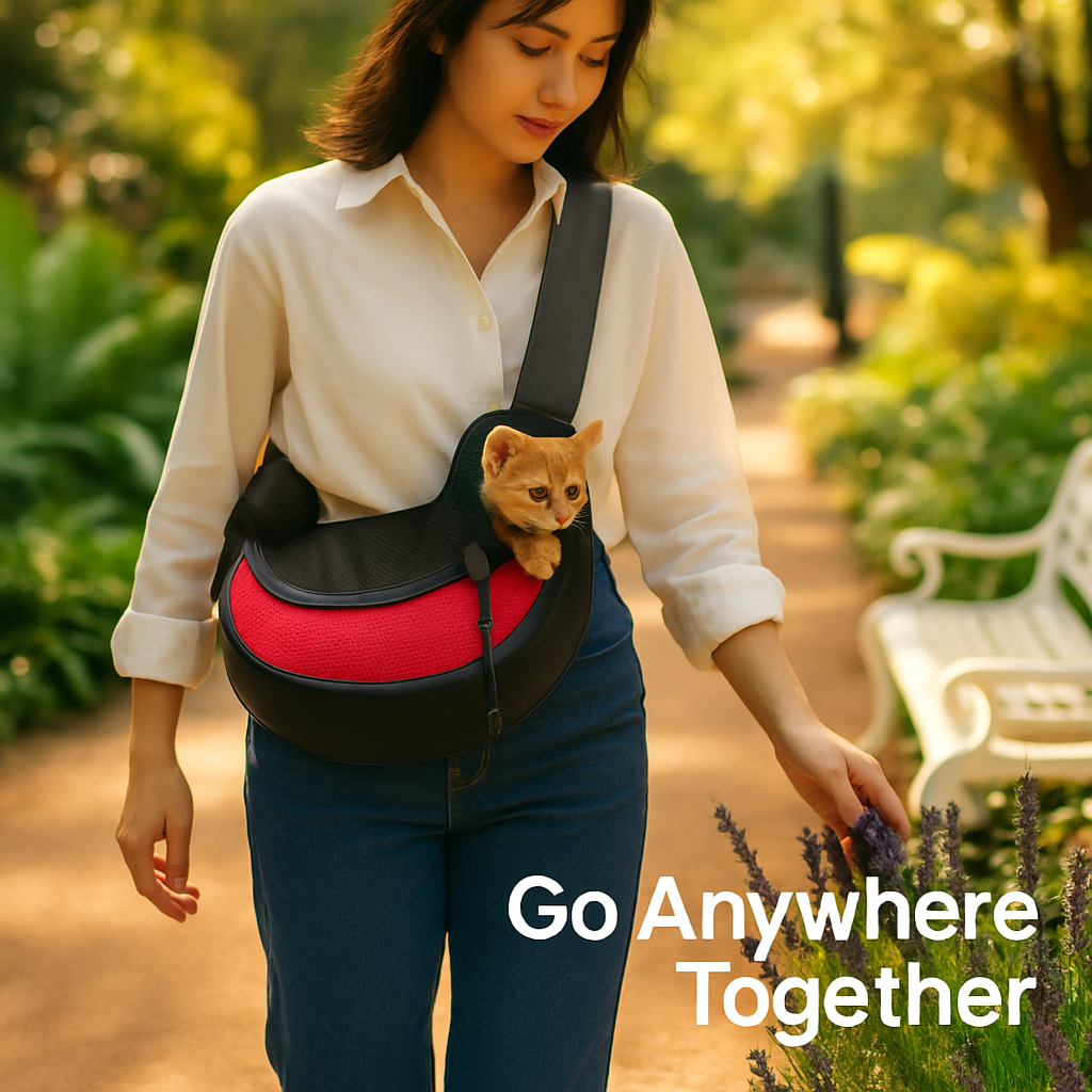 Pet Carrier Sling Bag: Hands-Free Comfort for Small Pets
