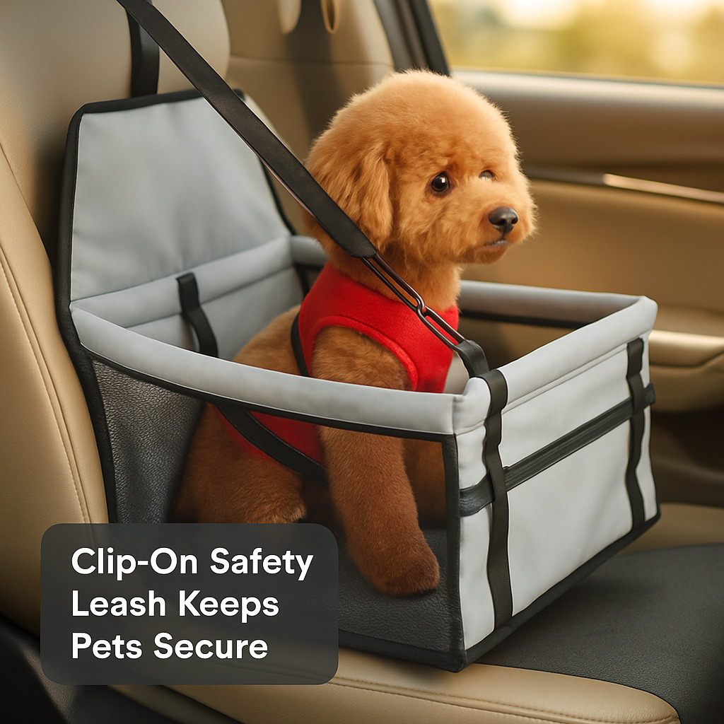 Dog Booster Car Seat for Small to Medium Pets — Safe Travel