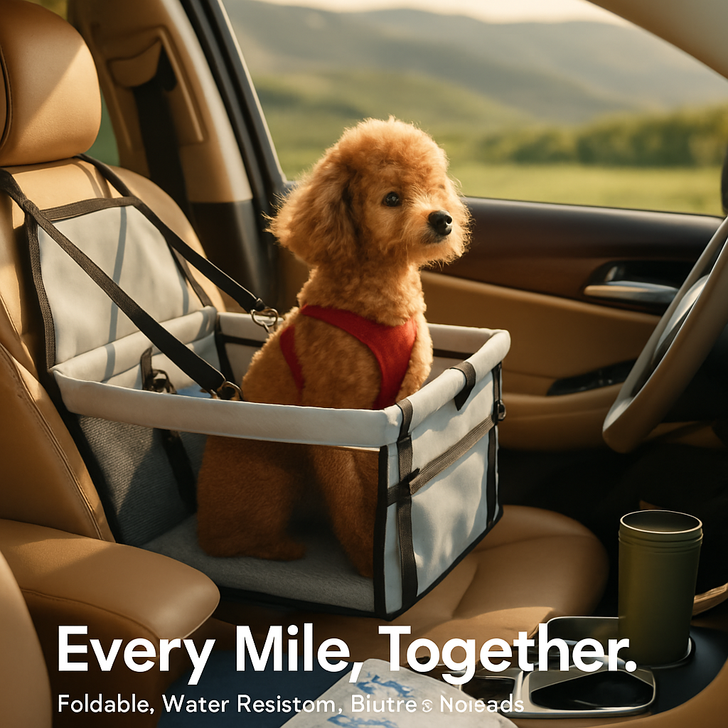 Dog Booster Car Seat for Small to Medium Pets — Safe Travel