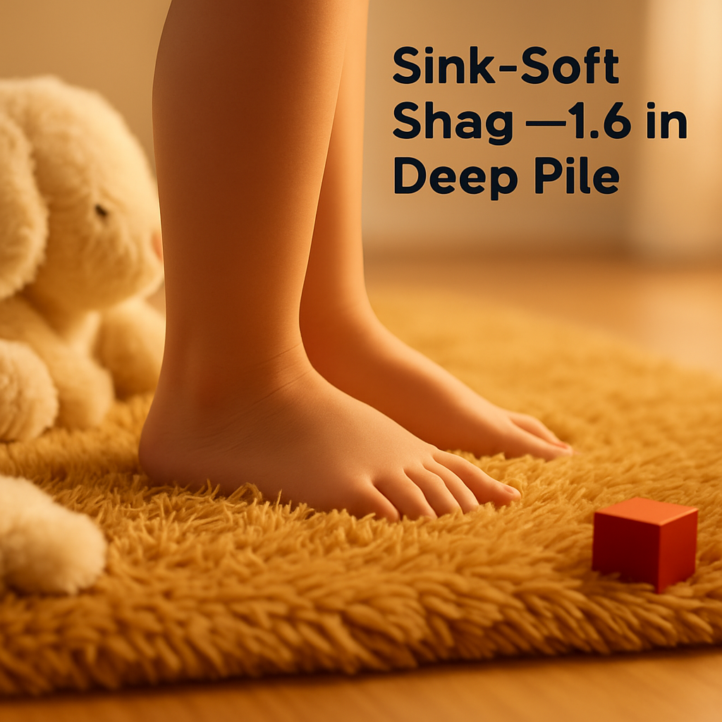 Fluffy Bedroom Rug: Plush Shag for Cozy Floors