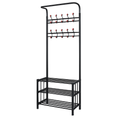 Coat Shoe Rack Hall Tree for Entryway Storage