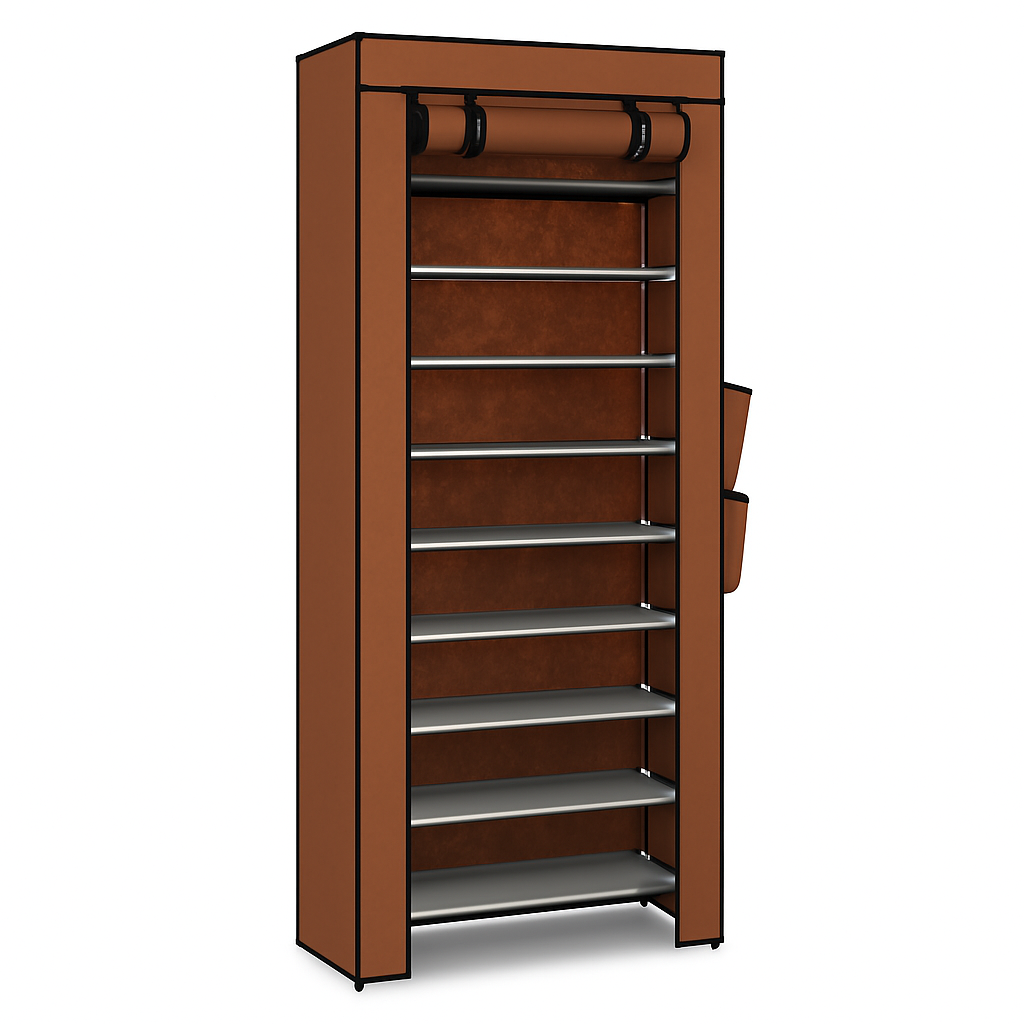 10-Tier Shoe Cabinet for Entryway Organization