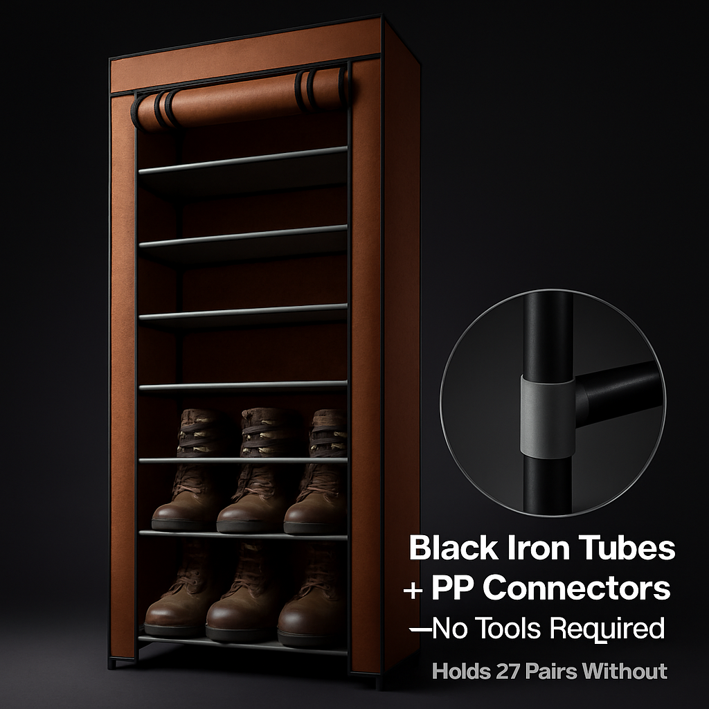 10-Tier Shoe Cabinet for Entryway Organization