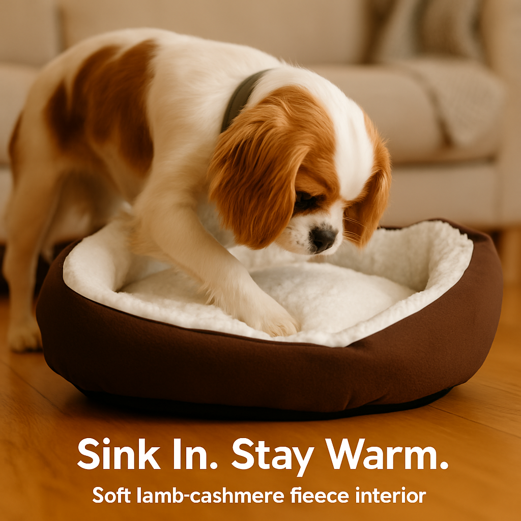 Pet Dog Bed: Soft Fleece Nest for Small Dogs