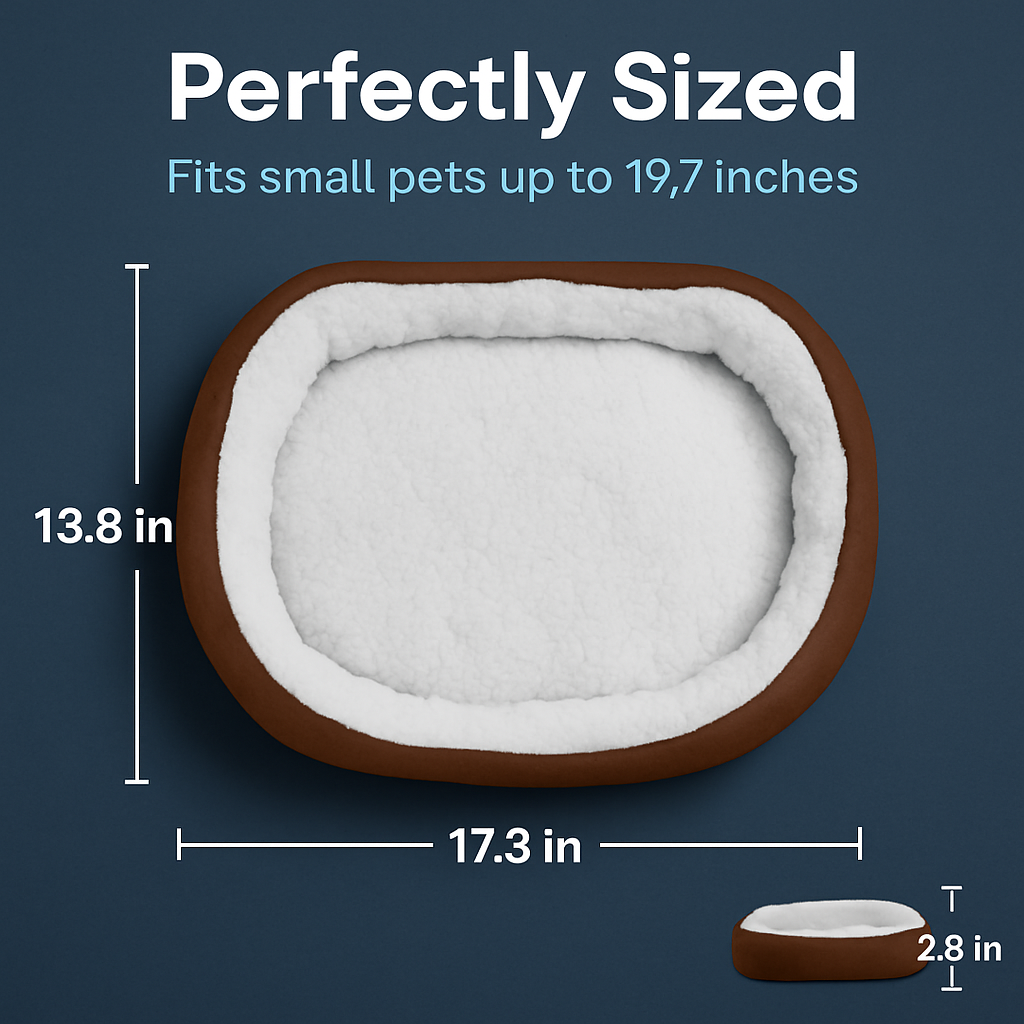 Pet Dog Bed: Soft Fleece Nest for Small Dogs