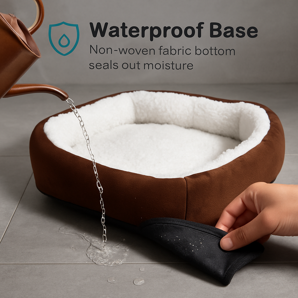 Pet Dog Bed: Soft Fleece Nest for Small Dogs
