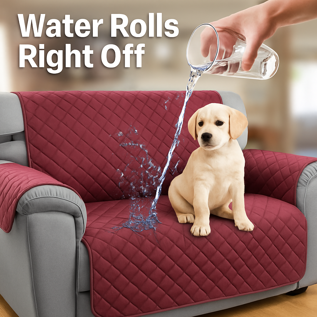 Reversible Sofa Cover for Chair, Loveseat, Sofa