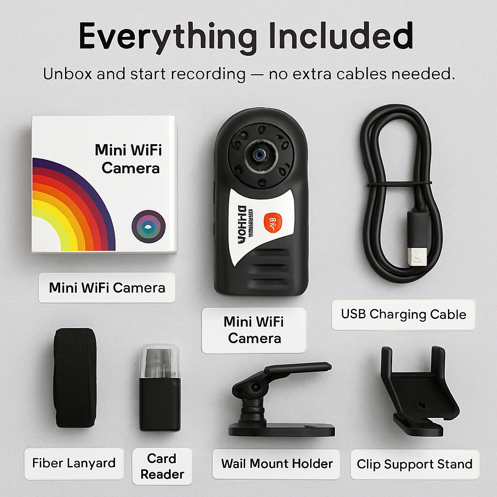 Mini WiFi Camera for Discreet Home Surveillance