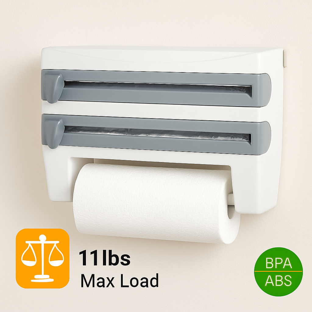 Kitchen Roll Dispenser for Clean, Easy Paper Storage