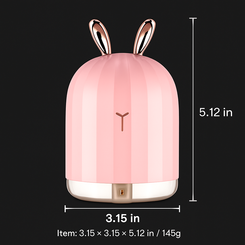 Ultrasonic Air Humidifier with 7-Color Breathing Lights