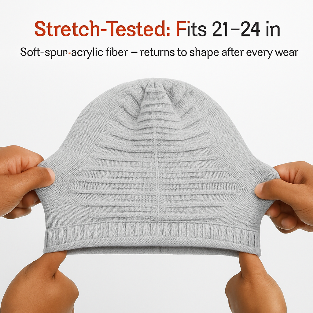 Knit Beanie Hat for Winter: Soft, Slouchy Comfort