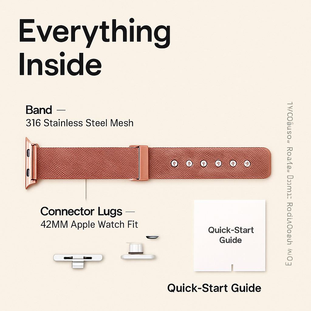 Stainless Steel Buckle Band for Apple Watch