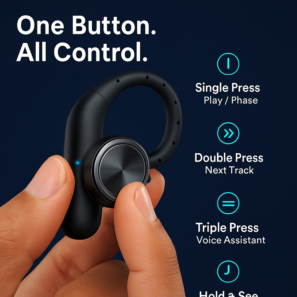 True Wireless Earbuds for All-Day Comfort and Rich Sound