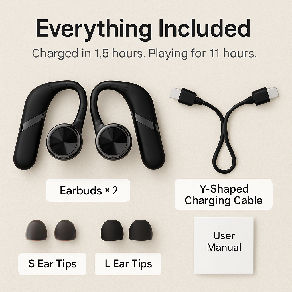 True Wireless Earbuds for All-Day Comfort and Rich Sound