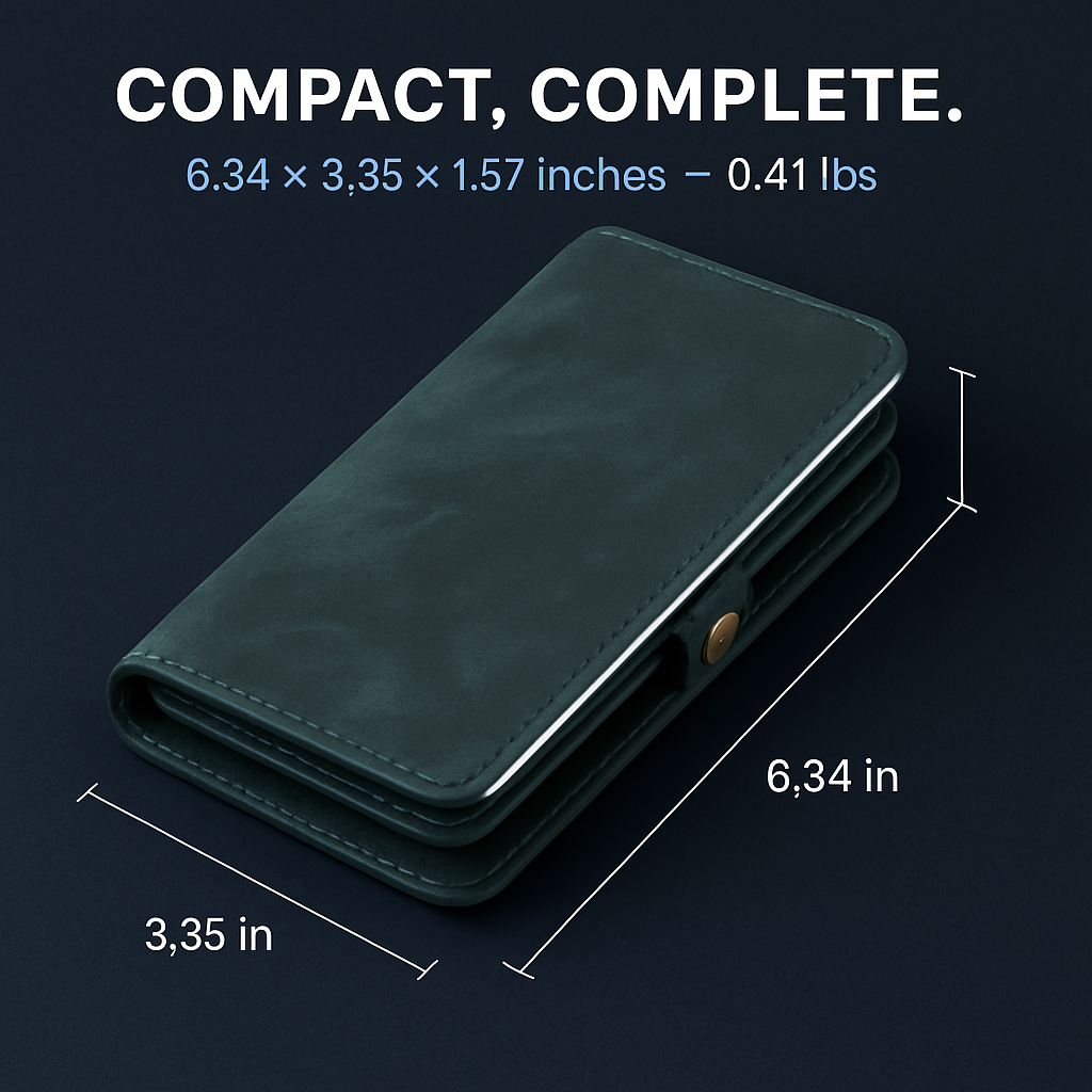 Wallet Case for iPhone 6 Plus - Slim 2-in-1 Design
