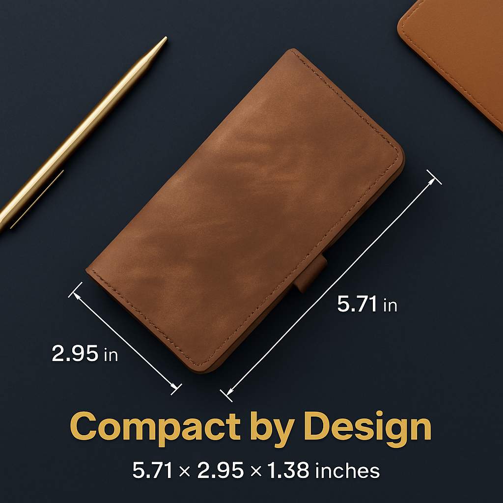 Wallet Case with Detachable Phone and Card Wallet