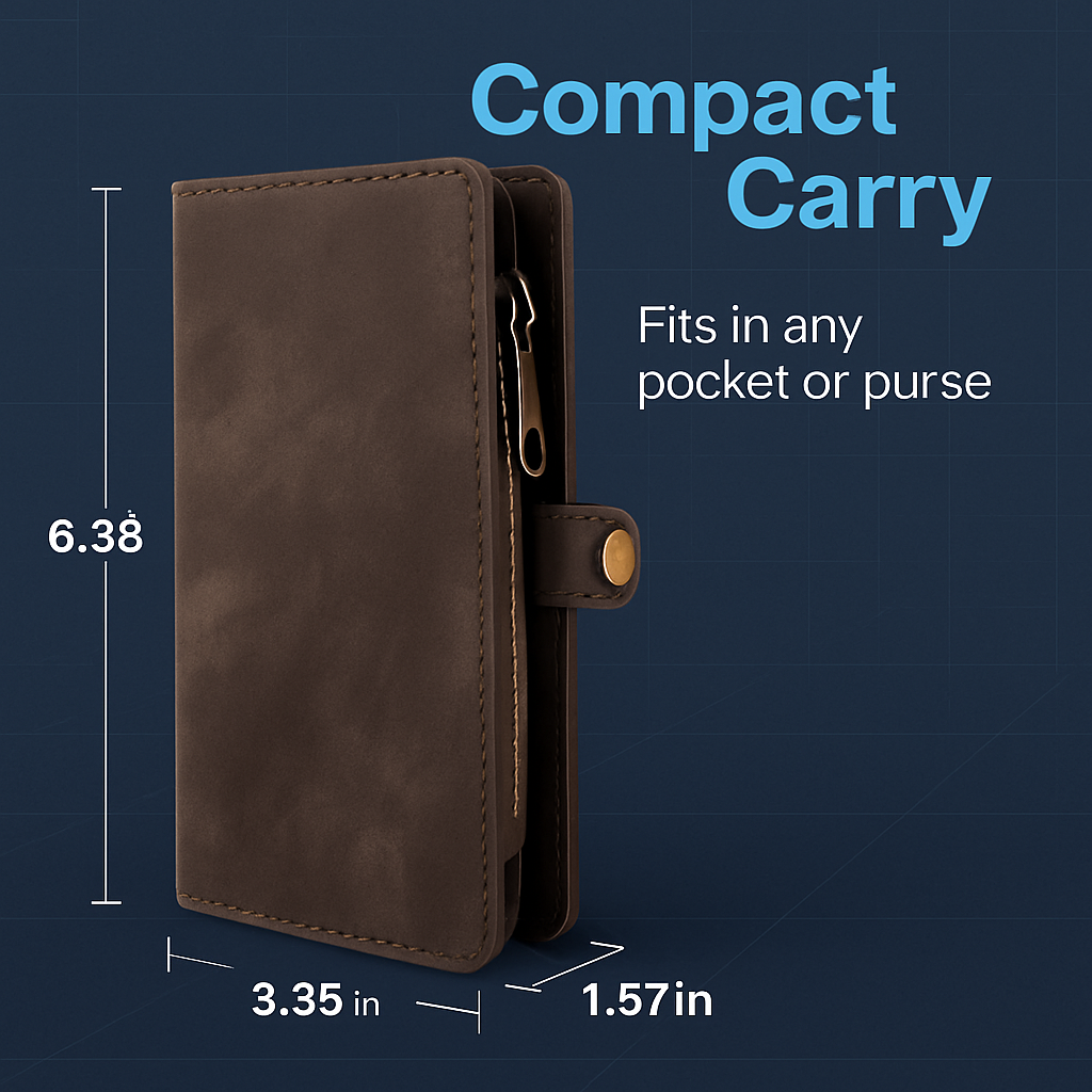 Wallet Case with Card Slot - Slim Detachable Wallet System