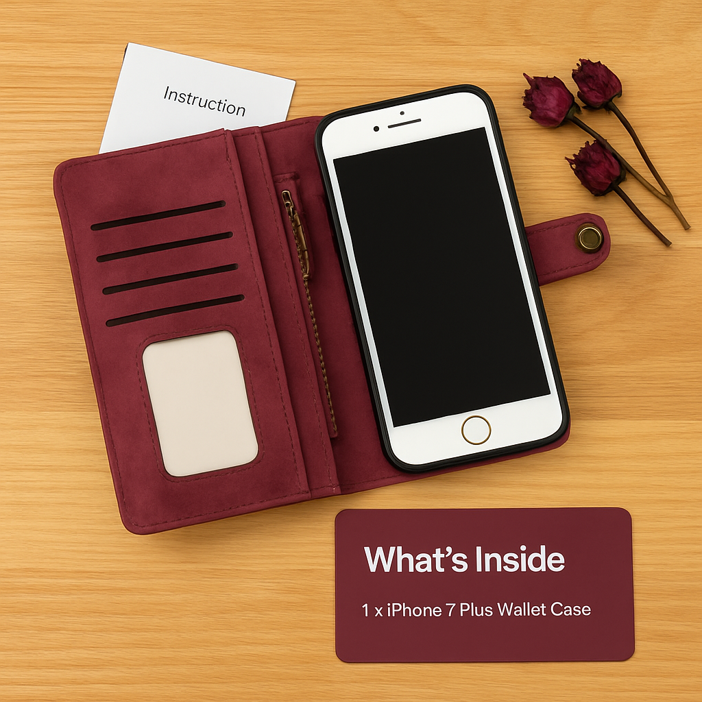 Wallet Case with Card Slot - Slim Detachable Wallet System