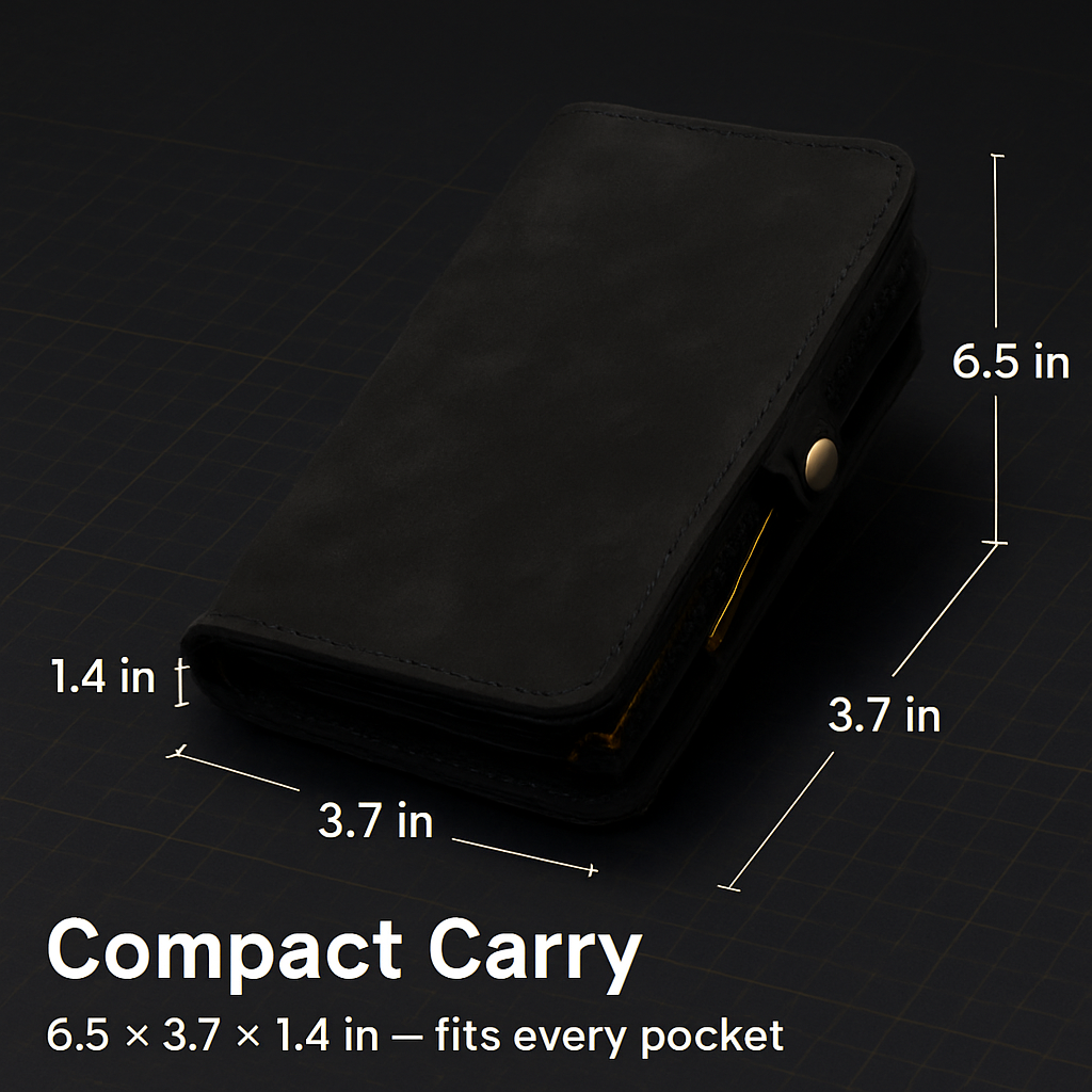 Phone Wallet Case for iPhone 8 Plus with Slim Pocket