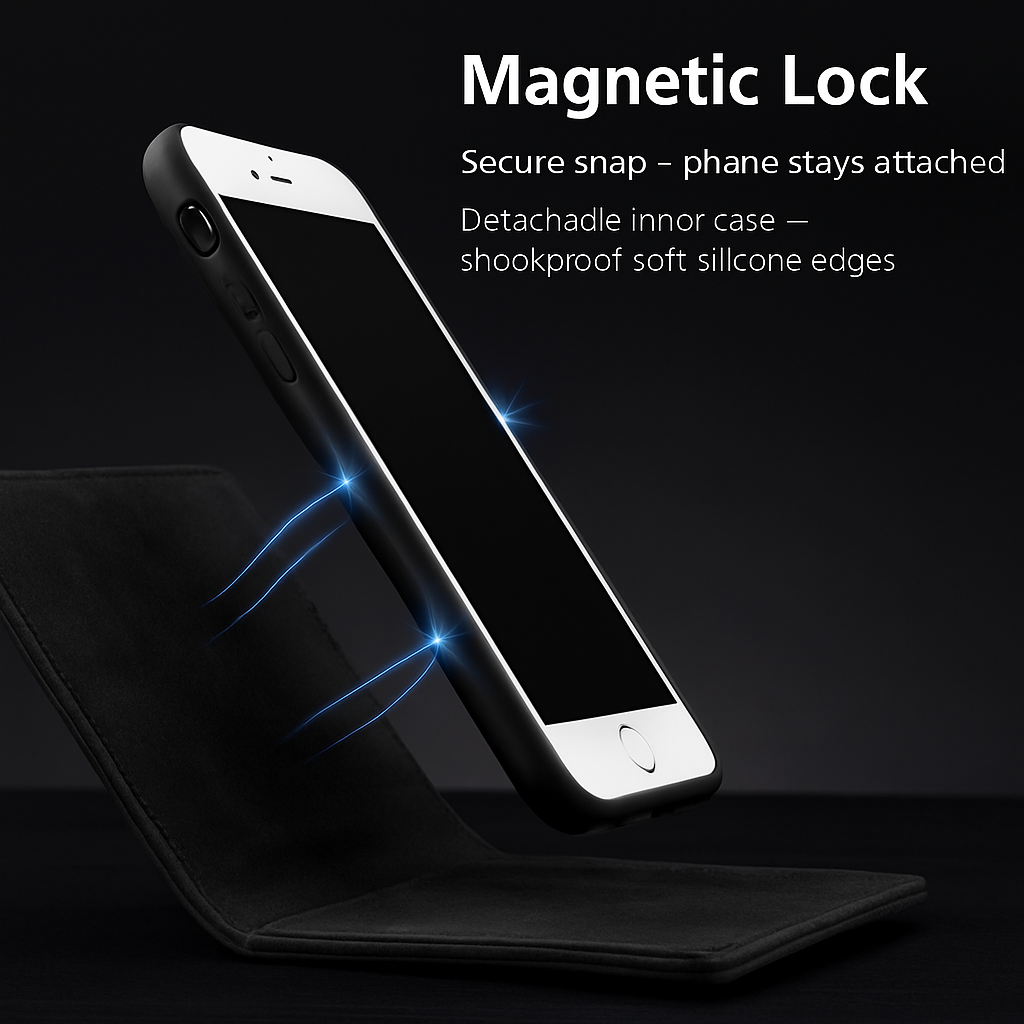 Phone Wallet Case for iPhone 8 Plus with Slim Pocket